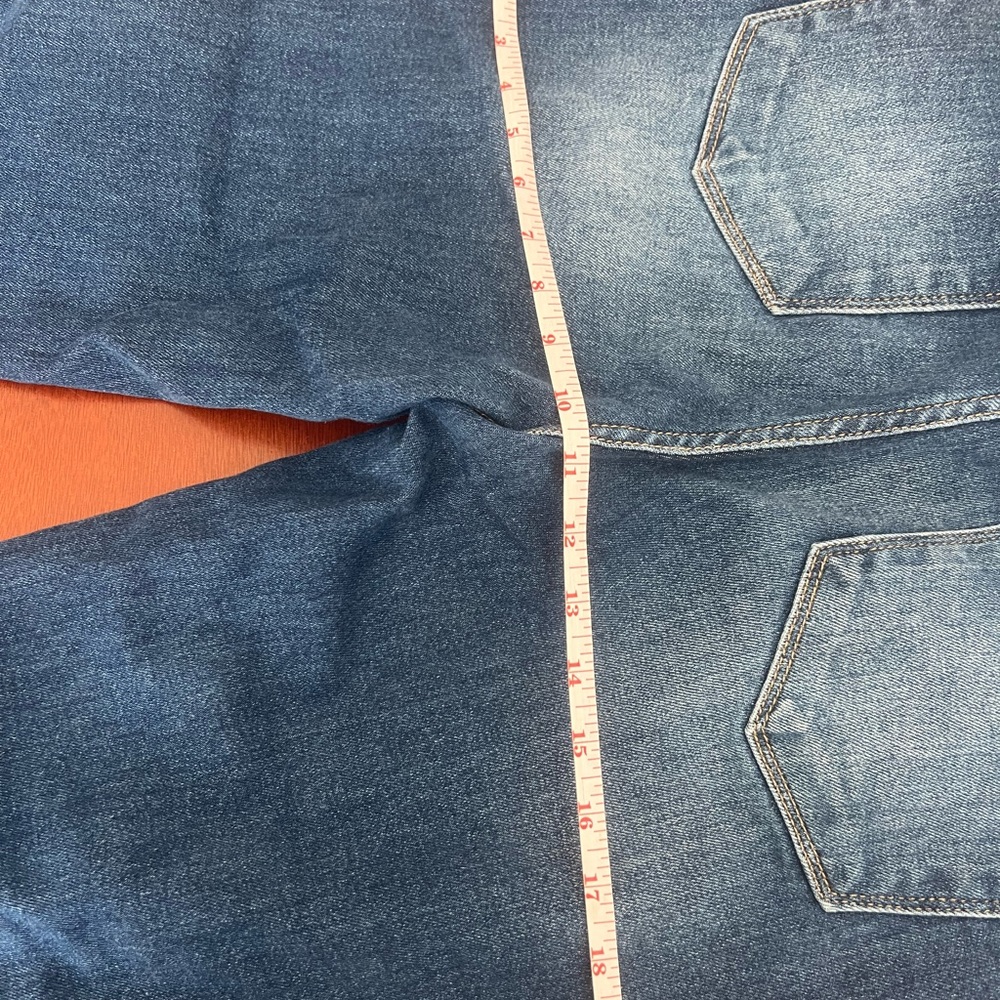 High Rise Blue Distressed Jeans - Picture 7 of 7